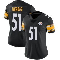 Nick Herbig Pittsburgh Steelers Limited Women's Team Color Vapor Untouchable Jersey (Black)