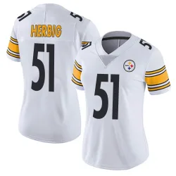 Nick Herbig Pittsburgh Steelers Limited Women's Vapor Untouchable Jersey (White)
