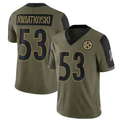 Nick Kwiatkoski Pittsburgh Steelers Limited Youth 2021 Salute To Service Jersey (Olive)