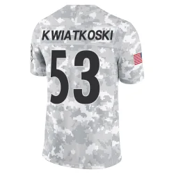 Nick Kwiatkoski Pittsburgh Steelers Limited Youth 2024 Salute to Service Jersey (Arctic Camo)