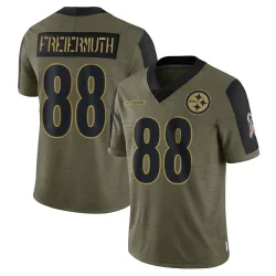 Pat Freiermuth Pittsburgh Steelers Limited Youth 2021 Salute To Service Jersey (Olive)