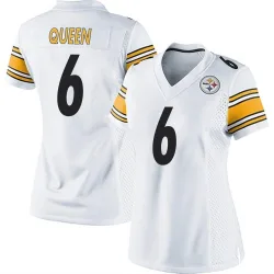 Patrick Queen Pittsburgh Steelers Game Women's Jersey (White)