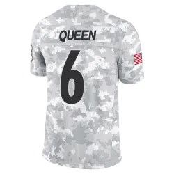 Patrick Queen Pittsburgh Steelers Limited Youth 2024 Salute to Service Jersey (Arctic Camo)