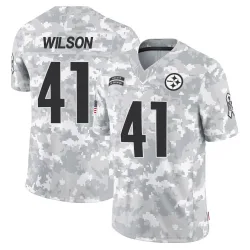 Payton Wilson Pittsburgh Steelers Limited Men's 2024 Salute to Service Jersey (Arctic Camo)