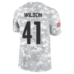 Payton Wilson Pittsburgh Steelers Limited Youth 2024 Salute to Service Jersey (Arctic Camo)