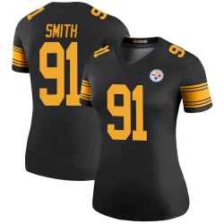 Preston Smith Pittsburgh Steelers Legend Women's Color Rush Jersey (Black)