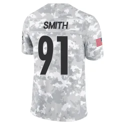 Preston Smith Pittsburgh Steelers Limited Youth 2024 Salute to Service Jersey (Arctic Camo)