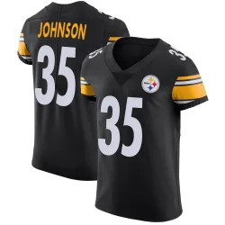 Quindell Johnson Pittsburgh Steelers Elite Men's Team Color Vapor Untouchable Jersey (Black)