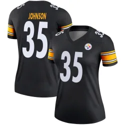 Quindell Johnson Pittsburgh Steelers Legend Women's Jersey (Black)