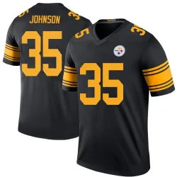 Quindell Johnson Pittsburgh Steelers Legend Youth Color Rush Jersey (Black)