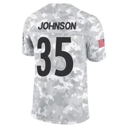 Quindell Johnson Pittsburgh Steelers Limited Men's 2024 Salute to Service Jersey (Arctic Camo)