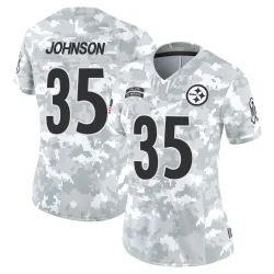Quindell Johnson Pittsburgh Steelers Limited Women's 2024 Salute to Service Jersey (Arctic Camo)