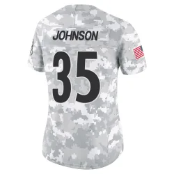 Quindell Johnson Pittsburgh Steelers Limited Women's 2024 Salute to Service Jersey (Arctic Camo)