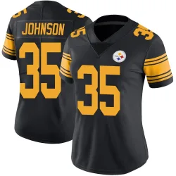 Quindell Johnson Pittsburgh Steelers Limited Women's Color Rush Jersey (Black)