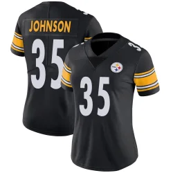 Quindell Johnson Pittsburgh Steelers Limited Women's Team Color Vapor Untouchable Jersey (Black)