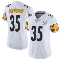 Quindell Johnson Pittsburgh Steelers Limited Women's Vapor Untouchable Jersey (White)