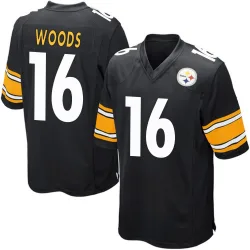 Robert Woods Pittsburgh Steelers Game Men's Team Color Jersey (Black)