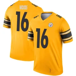 Robert Woods Pittsburgh Steelers Legend Youth Inverted Jersey (Gold)