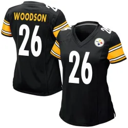 Rod Woodson Pittsburgh Steelers Game Women's Team Color Jersey (Black)