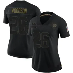 Rod Woodson Pittsburgh Steelers Limited Women's 2020 Salute To Service Jersey (Black)