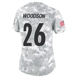 Rod Woodson Pittsburgh Steelers Limited Women's 2024 Salute to Service Jersey (Arctic Camo)