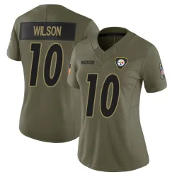 Roman Wilson Pittsburgh Steelers Limited Women's 2025 Salute to Service Jersey (Olive)