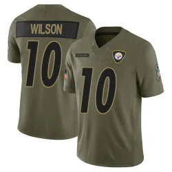 Roman Wilson Pittsburgh Steelers Limited Youth 2025 Salute to Service Jersey (Olive)