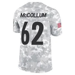 Ryan McCollum Pittsburgh Steelers Limited Youth 2024 Salute to Service Jersey (Arctic Camo)