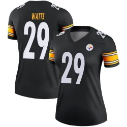 Ryan Watts Pittsburgh Steelers Legend Women's Jersey (Black)