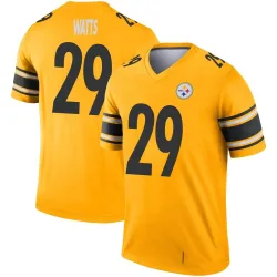 Ryan Watts Pittsburgh Steelers Legend Youth Inverted Jersey (Gold)