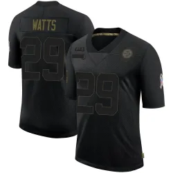 Ryan Watts Pittsburgh Steelers Limited Men's 2020 Salute To Service Jersey (Black)