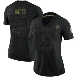 Ryan Watts Pittsburgh Steelers Limited Women's 2020 Salute To Service Jersey (Black)