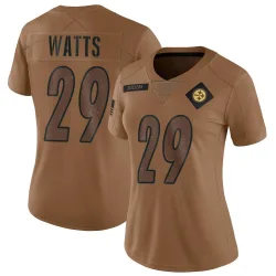 Ryan Watts Pittsburgh Steelers Limited Women's 2023 Salute To Service Jersey (Brown)