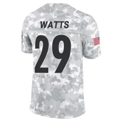 Ryan Watts Pittsburgh Steelers Limited Youth 2024 Salute to Service Jersey (Arctic Camo)