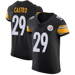 Sebastian Castro Pittsburgh Steelers Elite Men's Team Color Vapor Untouchable Jersey (Black)