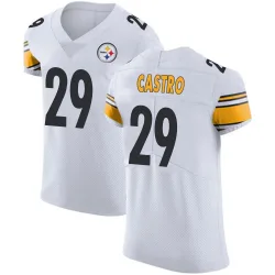 Sebastian Castro Pittsburgh Steelers Elite Men's Vapor Untouchable Jersey (White)