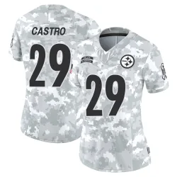Sebastian Castro Pittsburgh Steelers Limited Women's 2024 Salute to Service Jersey (Arctic Camo)
