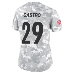 Sebastian Castro Pittsburgh Steelers Limited Women's 2024 Salute to Service Jersey (Arctic Camo)