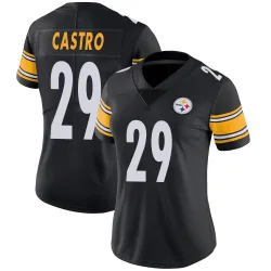 Sebastian Castro Pittsburgh Steelers Limited Women's Team Color Vapor Untouchable Jersey (Black)