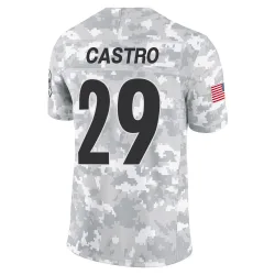 Sebastian Castro Pittsburgh Steelers Limited Youth 2024 Salute to Service Jersey (Arctic Camo)