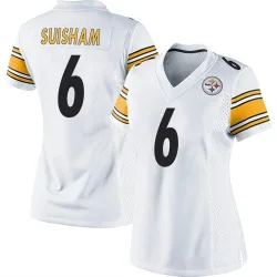 Shaun Suisham Pittsburgh Steelers Game Women's Jersey (White)