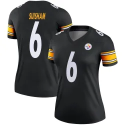 Shaun Suisham Pittsburgh Steelers Legend Women's Jersey (Black)