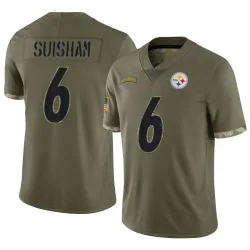 Shaun Suisham Pittsburgh Steelers Limited Men's 2022 Salute To Service Jersey (Olive)