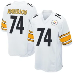 Spencer Anderson Pittsburgh Steelers Game Men's Jersey (White)