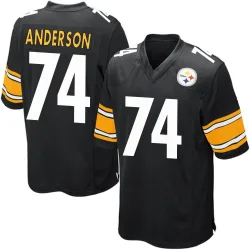 Spencer Anderson Pittsburgh Steelers Game Men's Team Color Jersey (Black)