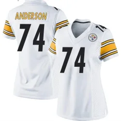 Spencer Anderson Pittsburgh Steelers Game Women's Jersey (White)