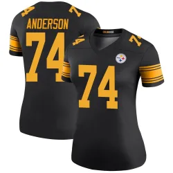 Spencer Anderson Pittsburgh Steelers Legend Women's Color Rush Jersey (Black)