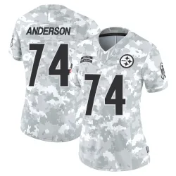 Spencer Anderson Pittsburgh Steelers Limited Women's 2024 Salute to Service Jersey (Arctic Camo)