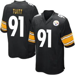 Stephon Tuitt Pittsburgh Steelers Game Youth Team Color Jersey (Black)