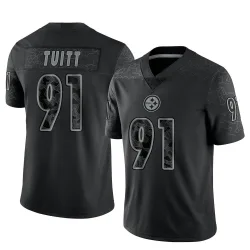 Stephon Tuitt Pittsburgh Steelers Limited Men's Reflective Jersey (Black)